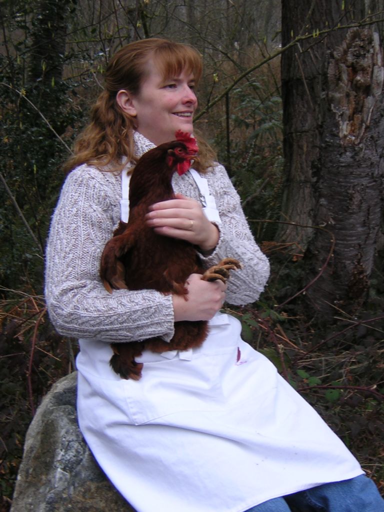 Here I am with my favorite chicken!