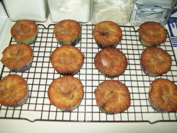 Homemade blueberry muffins