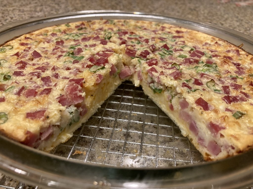 Impossible Ham & Cheddar Cheese Pie