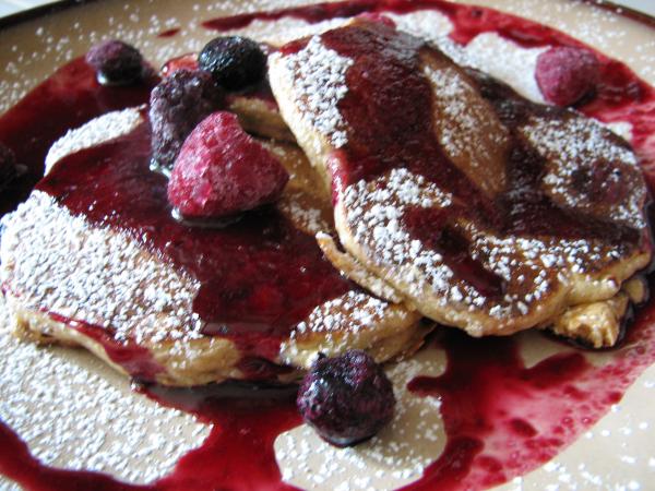 Mixed Berry Whole Wheat Pancakes