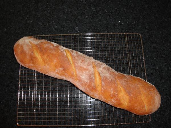 My first attempt at a baguette turned out kinda big.
