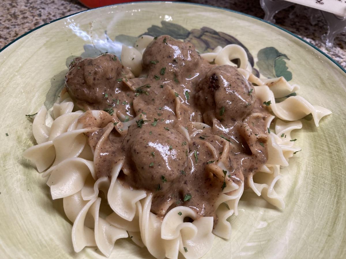 My first attempt at Swedish Meatballs, meh