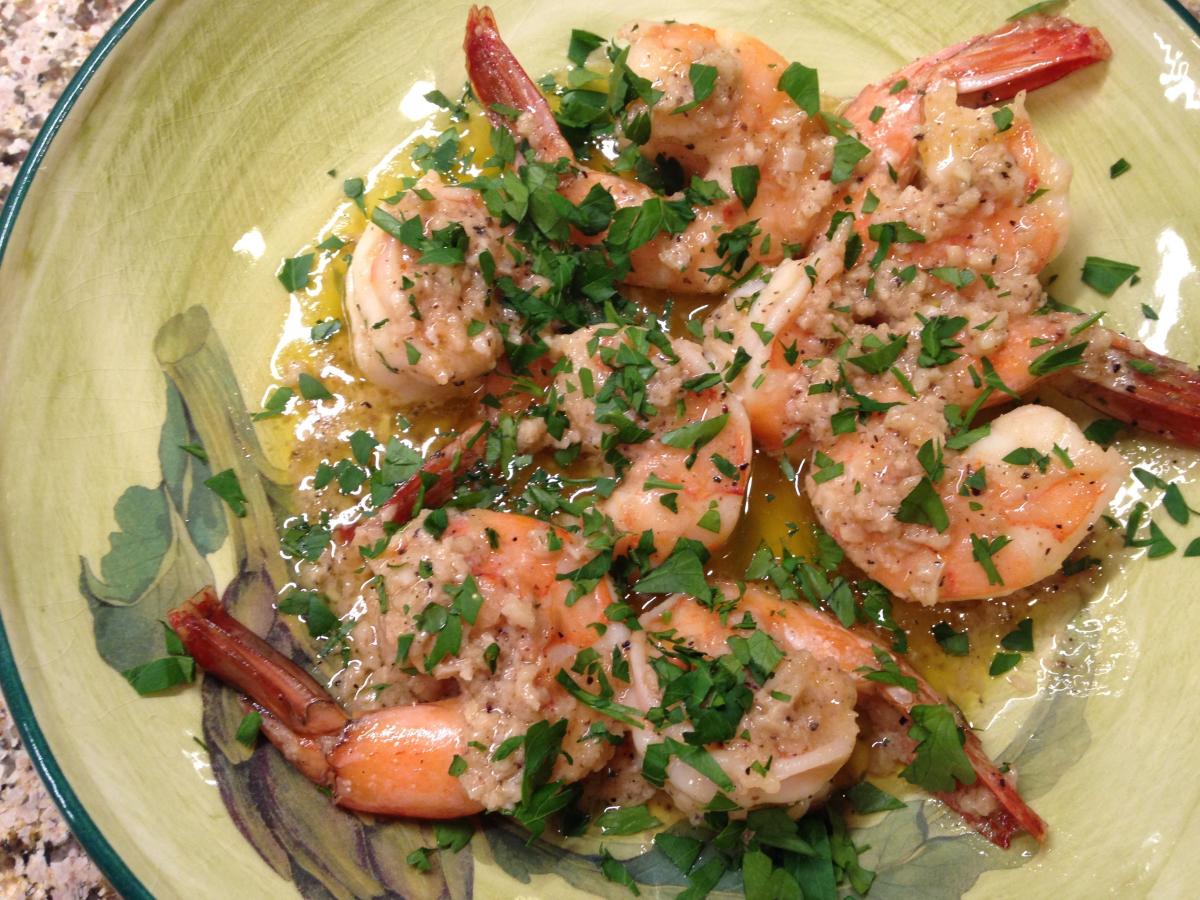 My first go at a real Shrimp Scampi ala NY Times recipe