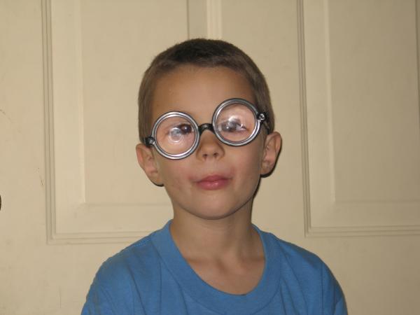My oldest, with the glasses.