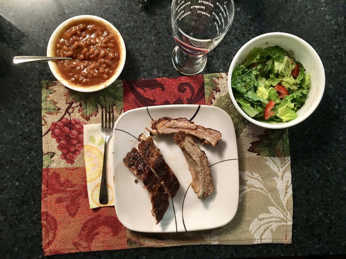 Oven Baked Baby Back Ribs and BBQ Baked Beans