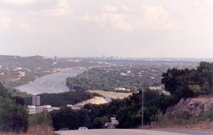 Taken from high above Lake Austin in the hills