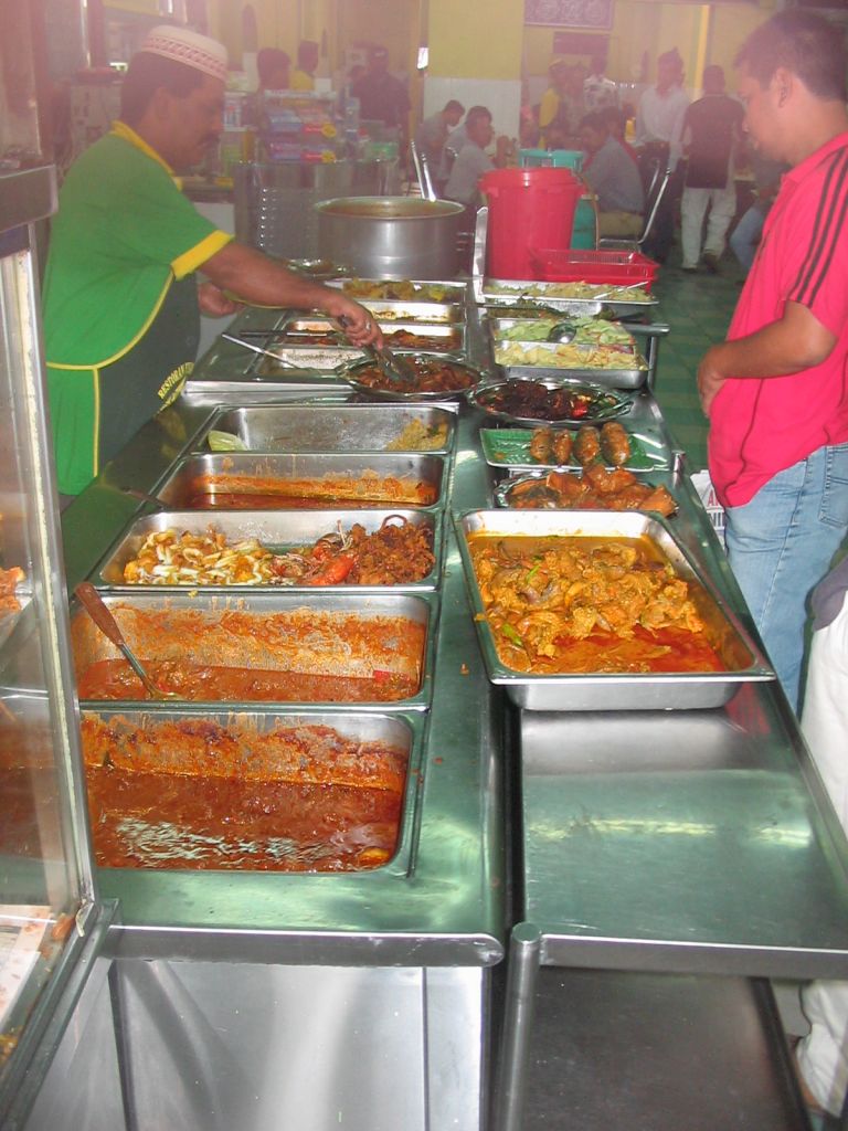 Vacation photo of food in Malaysia, Indian, Chinese, and Malay are dominant.  All is good!
