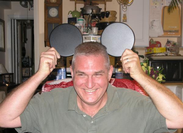 Yes, cast iron burner covers CAN substitute for mouse ears in a pinch.
